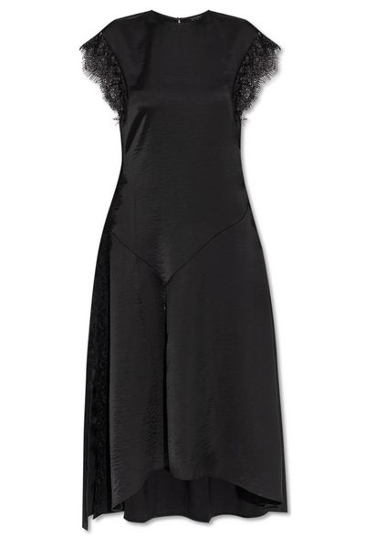 Allsaints Lace Trim Asymmetric Dress