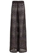 Missoni Sequin Wide-Leg Zigzag Mesh Trousers