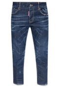 Dsquared2 Straight-Leg Cropped Distressed Jeans