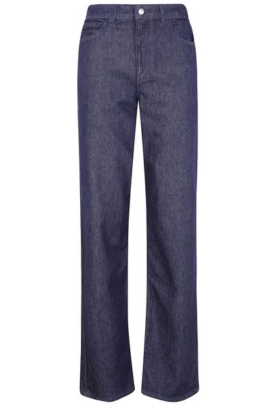 Emporio Armani Logo Plaque Straight Leg Jeans
