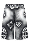 Casablanca Pearlescent Monogram Denim Shorts