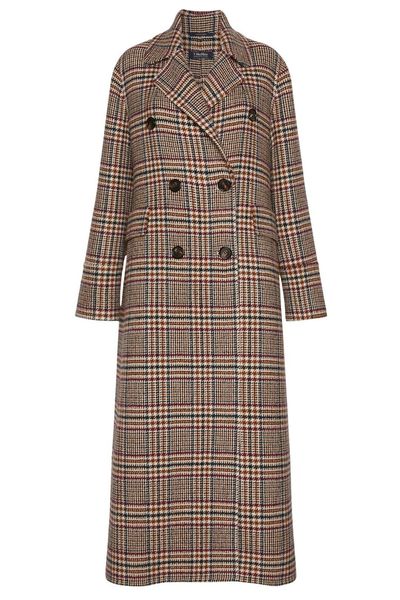 'S Max Mara S Max Mara Double-Breasted Check Coat