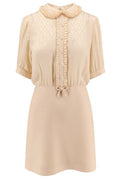 Valentino Ruffle Detailed Half-Sleeved Mini Dress
