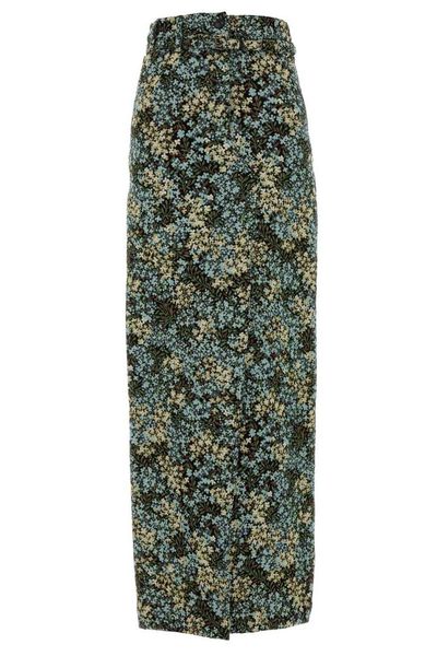Dries Van Noten Floral-Detailed Midi Skirt
