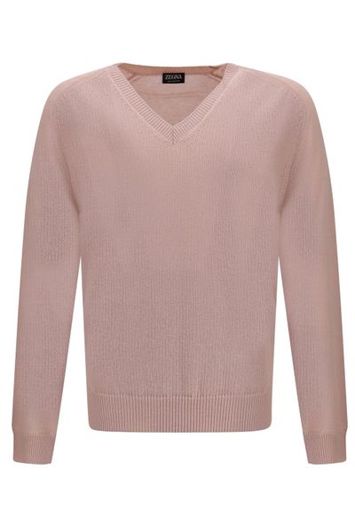 Zegna Oasi Long-Sleeved V-Neck Jumper