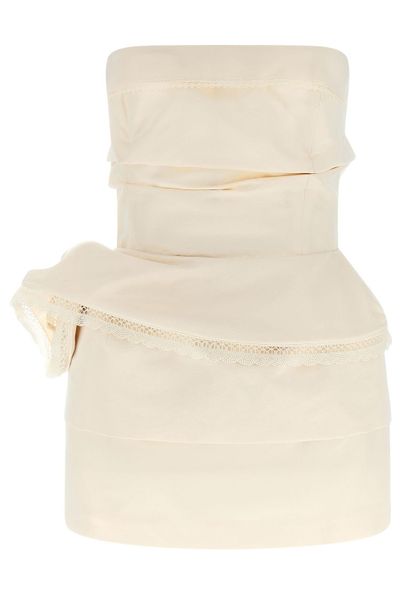 Magda Butrym RE26 Draped Off-Shoulder Mini Dress