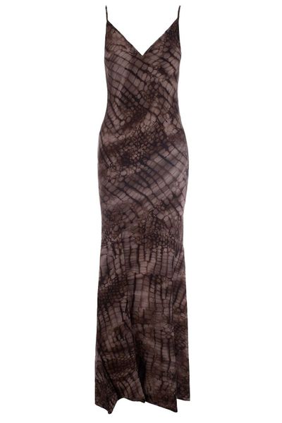 Elisabetta Franchi Alligator Printed Red Carpet Dress