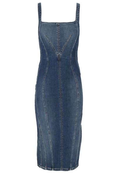 Elisabetta Franchi Slim Fit Denim Dress