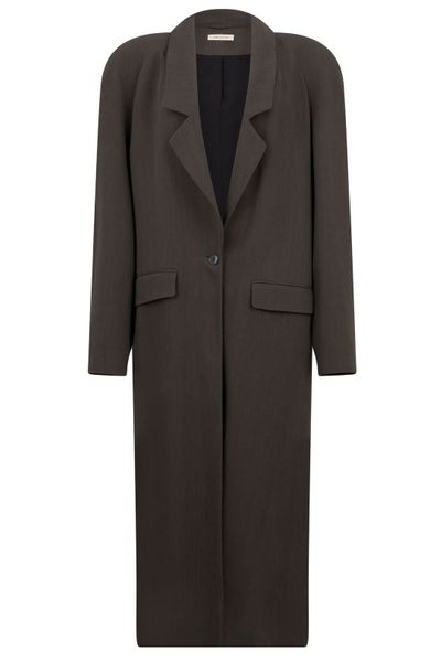 The Mannei Single-Breasted Long Coat