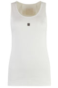Givenchy 4G Logo Plaque Sleeveless Tank Top