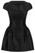 Self-Portrait Taffeta Collared Mini Dress