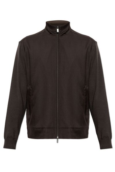 Paul & Shark Zip-Up Stand-Collar Cardigan