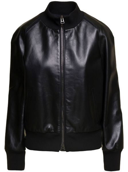 Tom Ford Matt Leather Bomber Jacket