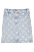 Casablanca Monogram Denim Logo Patch Skirt