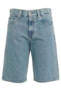 AG Jeans Wide-Leg Bermuda Denim Shorts