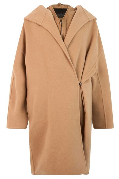 Herno Oversized Hooded Wrap Coat