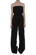 Saint Laurent Cassandre Strapless Jumpsuit