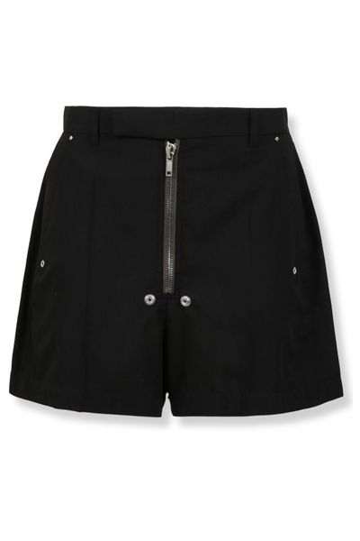 Rick Owens Temple Tailored Zip-Front Shorts