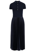 Polo Ralph Lauren Pleat Detailed Short-Sleeved Maxi Dress