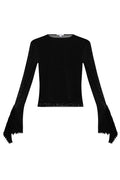 Alaïa Godet Sleeve Top
