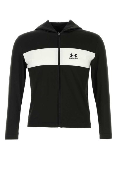 Balenciaga Logo Detailed Zip-Up Jacket