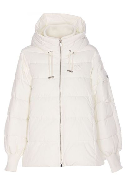 Pinko Love Birds Embroidered Hooded Coat