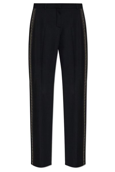 Versace Stud-Embellished Creased Trousers