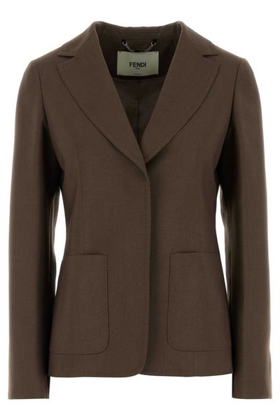 Fendi Single-Breasted Tailored Blazer