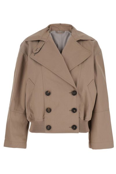 Brunello Cucinelli Panama Cropped Pea Coat