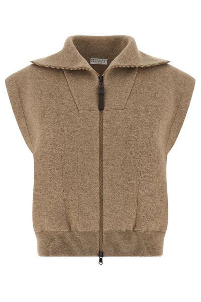 Brunello Cucinelli Zip-Up Collared Vest
