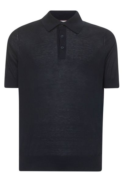 Brunello Cucinelli Short-Sleeved Fine-Knit Polo Shirt