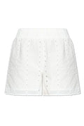 Anine Bing Kam Eyelet High Waist Shorts