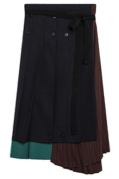 Prada Patchwork Midi Skirt