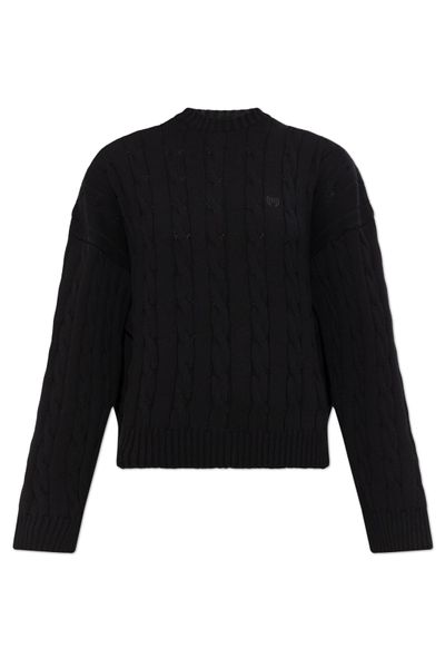 Balenciaga Logo Embroidered Knit Sweater