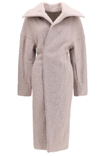Rick Owens Dracucollar Belted Wrap Coat