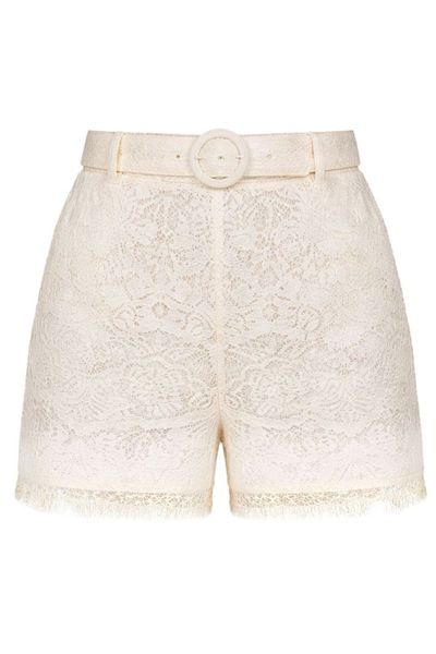 TWINSET Belt Lace Shorts