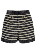 Balmain Horizontal Striped Embellished Shorts