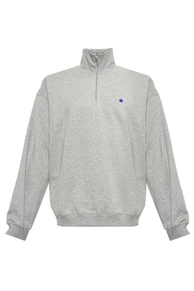 Jil Sander Half-Zip Stand Collar Sweatshirt