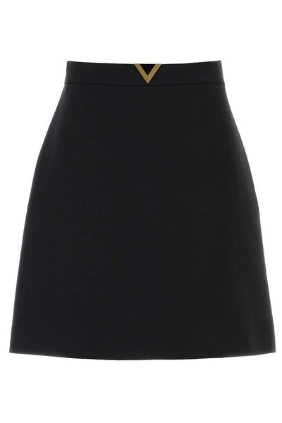 Valentino Logo Plaque Mini Skirt