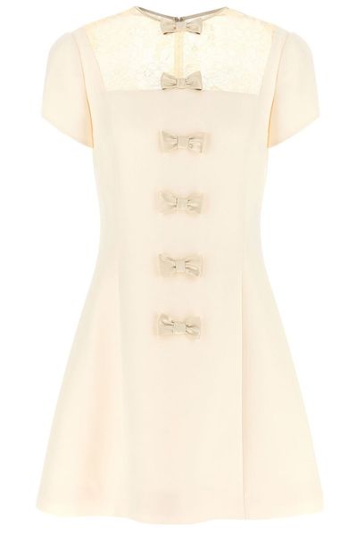 Valentino Bow-Detailed Mini Dress