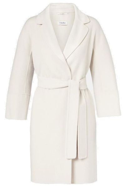 'S Max Mara Arona Belted Long-Sleeved Coat