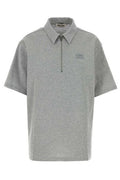 Miu Miu Logo-Detailed Half-Zipped Polo Shirt