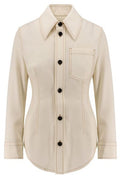Bottega Veneta Contrast Stitched Fitted Shirt