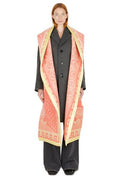 Meryll Rogge Blanket Draped Buttoned Coat