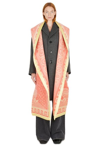 Meryll Rogge Blanket Draped Buttoned Coat