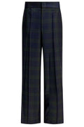 SA SU PHI Checked Wide-Leg Pants