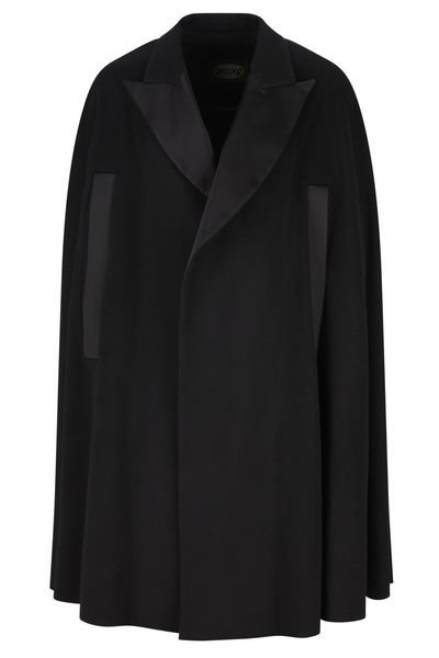 Il Tabarro Opera Velour Lapel Cape