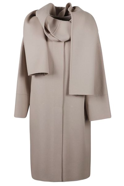 'S Max Mara Scarf Detailed Double-Faced Coat