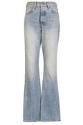 Amiri High-Waist Wide-Leg Bootcut Jeans