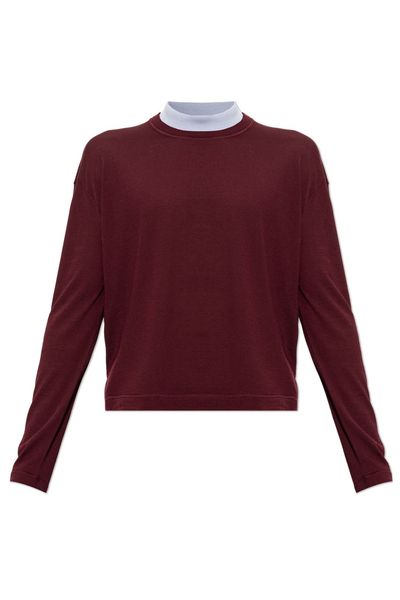 Jil Sander Crew Neck Knitted Sweater